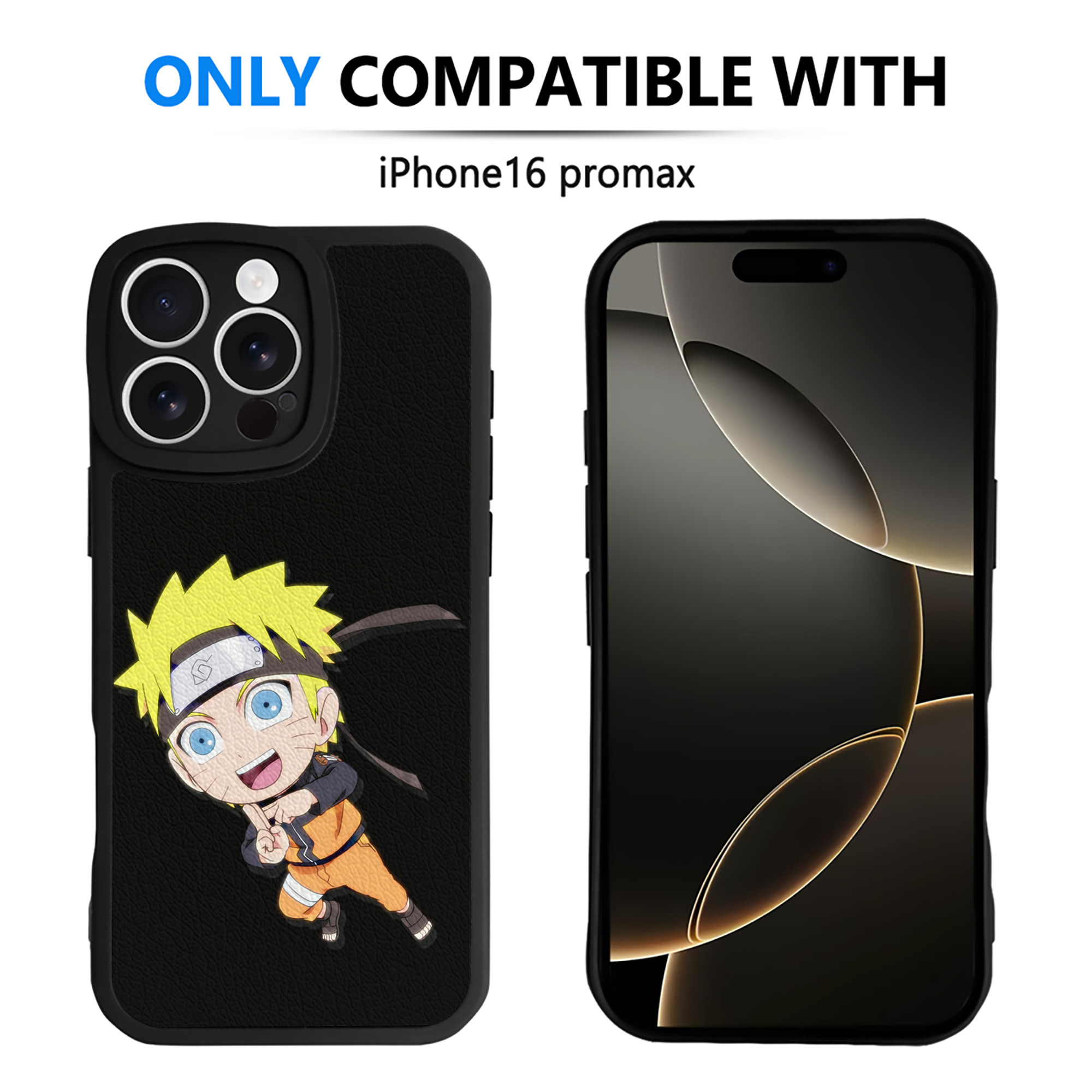（画像用） NARUTO -ナルト- うずまき ナルト Uzumaki Naruto 【iPhone 16シリーズ対応】シリコンスマホケース（レザー調） 材質：シリコン